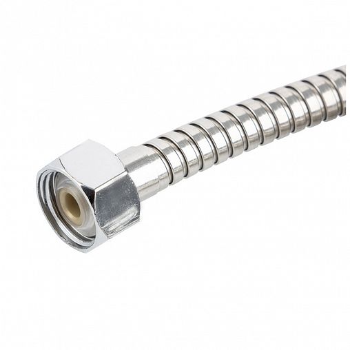 Шланг для душа Рыжий кот, нержавеющая сталь, 1/2" x 1/2", 1,2 м, серебро фото