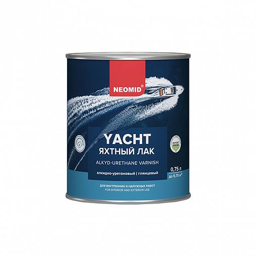 Лак яхтный Neomid, алкидно-уретановый, глянцевый, 0,75 л фото