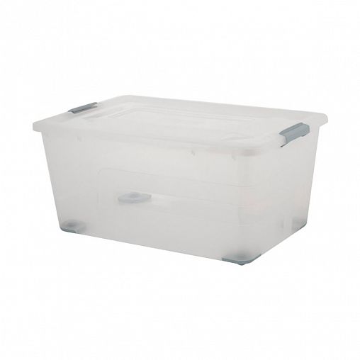 Ящик для хранения Plast Team Bergen, 40 л, прозрачный фото
