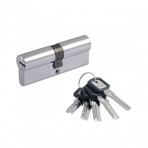 Цилиндровый механизм Нора-М ЛПУ-80 (40-40), ключ/ключ, хром фото