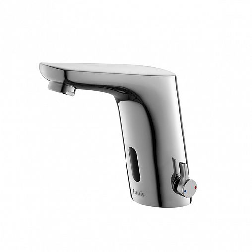 Смеситель для раковины с коротким изливом Iddis Pulse, сенсорный, хром фото
