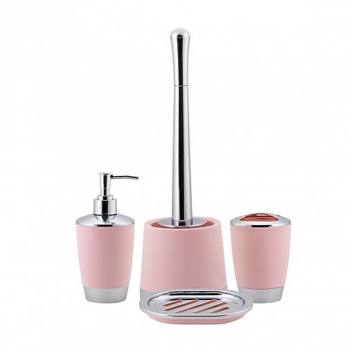 Стакан для зубных щеток Swensa Альма, пластик, розовый фото