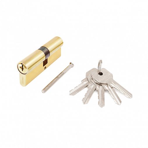 Цилиндровый механизм Стандарт Z.I.80-5K BP, ключ/ключ, золото (латунь) фото