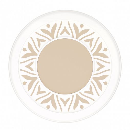 Емкость для сыпучих продуктов Альтернатива Эстетика, круглая, 0,8 л, бело-бежевая фото