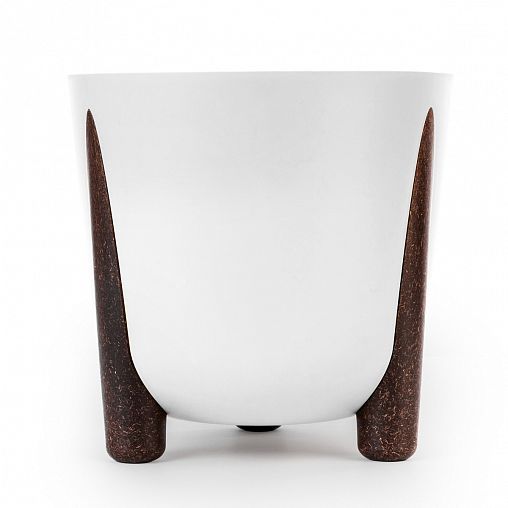 Горшок-кашпо Альтернатива Жардин, на ножках, 21 л, белый фото Горшок-кашпо Альтернатива Жардин, на ножках, 21 л, белый фото