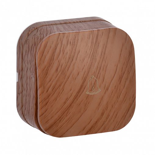 Выключатель одноклавишный накладной IEK Glory ВСс20-1-0-ХД, самовозвратный, 10 А, дуб фото