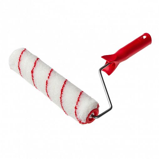 Валик полиамидный для эмалей Акор Эксперт, D55 x 240 мм, ворс 12 мм, бюгель 6 мм (в сборе) фото