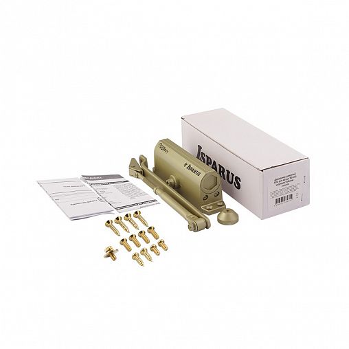 Доводчик дверной Нора-М 420 Isparus, для дверей 40 - 90 кг, золото фото