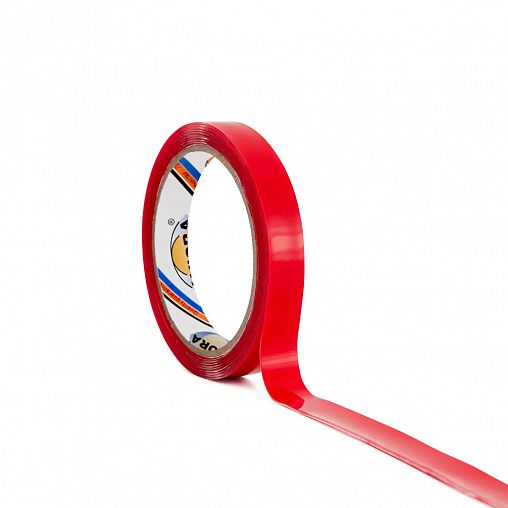 Скотч двусторонний сверхпрочный Aviora, акриловая основа, 15 мм x 3 м, белый фото