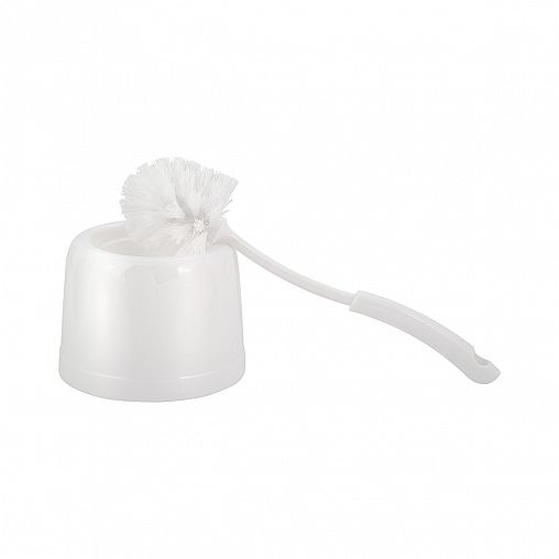 Ершик для унитаза Spin&Clean Rock'n'Roll, с подставкой, пластик, белый фото