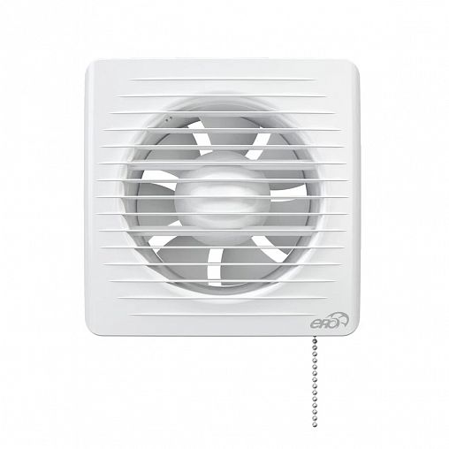 Вентилятор осевой вытяжной Era 5-02, c тяговым выключателем, с антимоскитной сеткой, D 125, 16 Вт фото