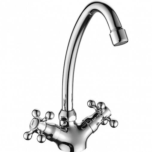 Смеситель для кухни Fashun A4119, хром фото