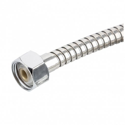 Шланг для душа Рыжий кот, нержавеющая сталь, 1/2" x 1/2", 1,5 - 1,7 м, серебро фото