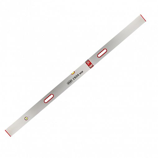 Правило алюминиевое с уровнем Кедр, 2 глазка, 2 ручки, 2,5 м фото
