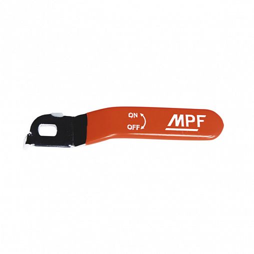 Ручка-рычаг для крана длинная MPF, 1/2"- 3/4", красная фото