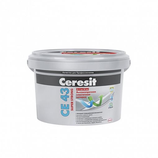 Затирка Церезит (Ceresit) CE 43 Super Strong №16, графит, 25 кг фото