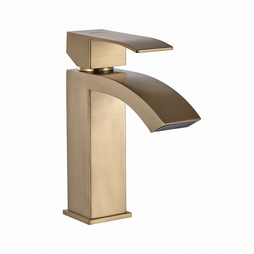 Смеситель для раковины с коротким изливом Fashun A51118-21, бронза фото