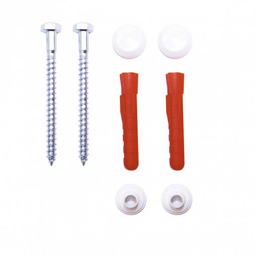 Крепление для унитаза к полу MasterProf, белое фото