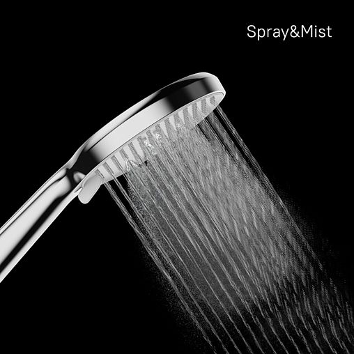 Лейка для душа Milardo Ideal Spa ILS3FCRM18, 3 режима, хром фото
