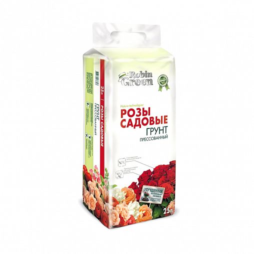 Грунт для садовых роз прессованный Robin Green, 25 л фото