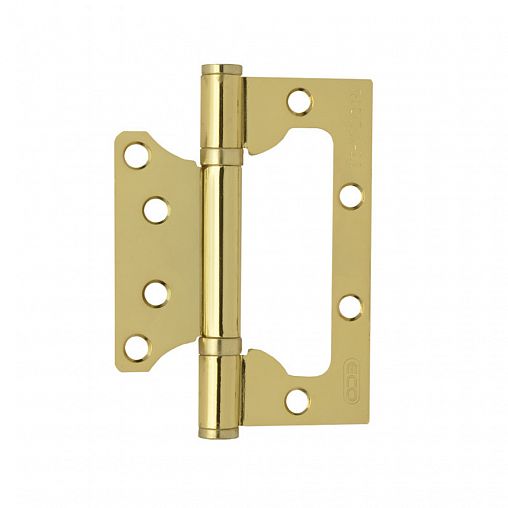 Петля накладная универсальная Нора-М 800-4" FHP STD PB, 100 x 75 x 2,5 мм, золото фото