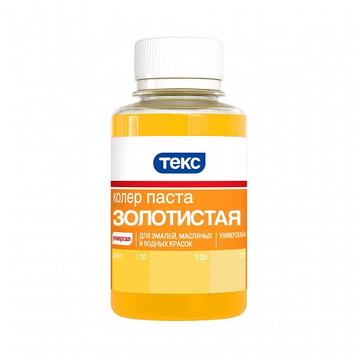 Колер паста Текс Универсал №04, золотистая, 0,1 л фото