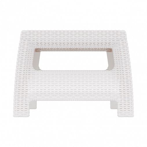 Стол садовый Альтернатива Ротанг плюс, 76,5 x 57 x 42 см, белый фото