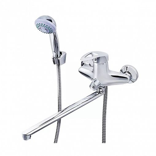 Смеситель для ванны с душем  Tsarsberg TSB-950-1177, с длинным изливом, однорычажный, хром фото