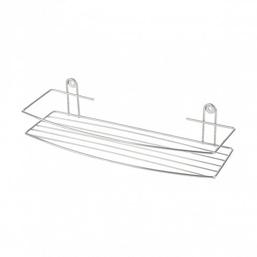 Полка для ванной Рыжий кот Lecco, 35 x 7,5 x 13 см, хром фото