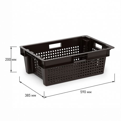 Ящик для транспортировки и хранения Альтернатива Эконом, 60 x 40 x 20 см, микс фото