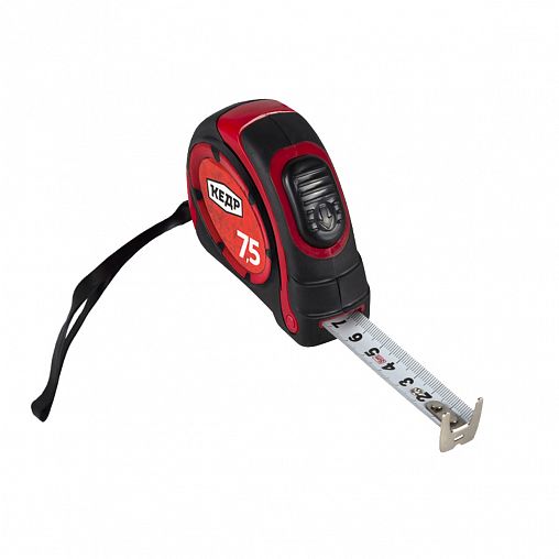 Рулетка Кедр, с автостопом, двухкомпонентный корпус, двухсторонняя шкала, 7,5 м x 25 мм фото