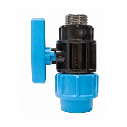 Кран шаровой для труб ПНД Джилекс ПРО, с наружной резьбой, 32 x 1" П фото