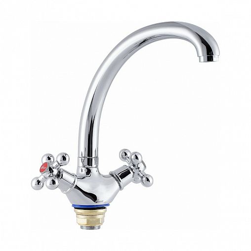 Смеситель для кухни Fauzt FZs-293-32, двухвентильный, хром фото