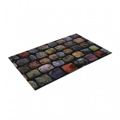 Коврик придверный Vortex Samba Мостовая, влаговпитывающий, 50 x 80 см фото