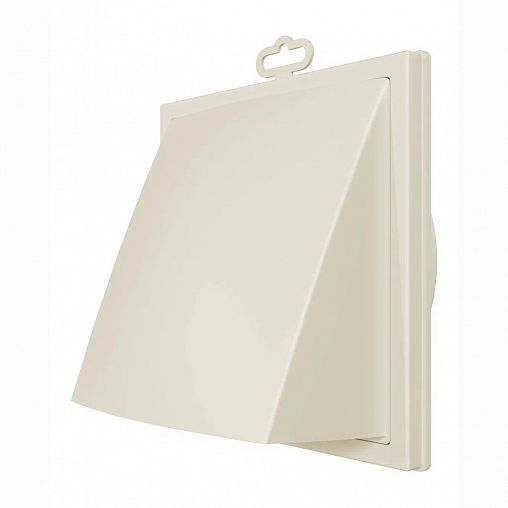 Выход стенной вытяжной Era 1919К15.16ФВ Ivory, 190 x 190 мм, обратный клапан, D 150/160 мм фото