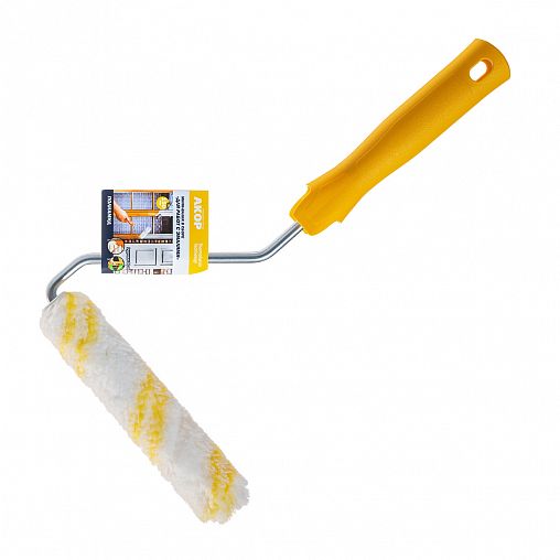 Мини-валик полиамидный для эмалей Акор Мастер, D35 x 150 мм, ворс 12 мм, бюгель 6 мм фото