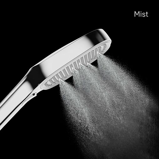 Лейка для душа Milardo Ideal Spa ILS3FC0M18, 3 режима, хром фото