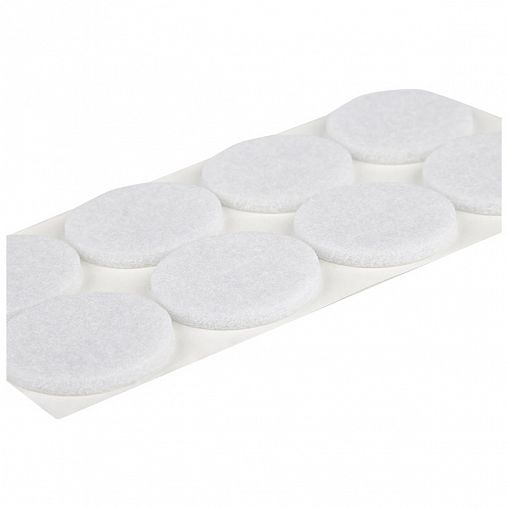 Протекторы для мебели самоклеящиеся Рыжий кот, d 3,5 см, 8 шт, белые фото