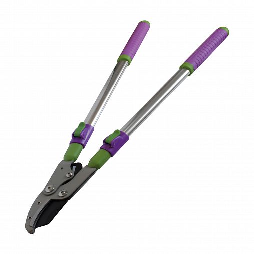 Сучкорез двухрычажный с упорной пластиной Don Gazon, телескопическая рукоятка, 530 - 700 мм фото