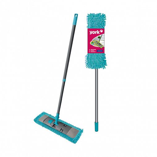 Швабра для пола York Salsa Моп, плоская, с насадкой фото Швабра для пола York Salsa Моп, плоская, с насадкой фото