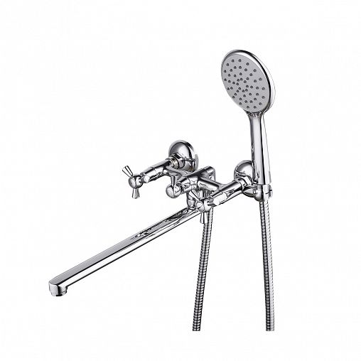 Смеситель для ванны Lemark Contour LM7415C, двухвентильный, хром фото