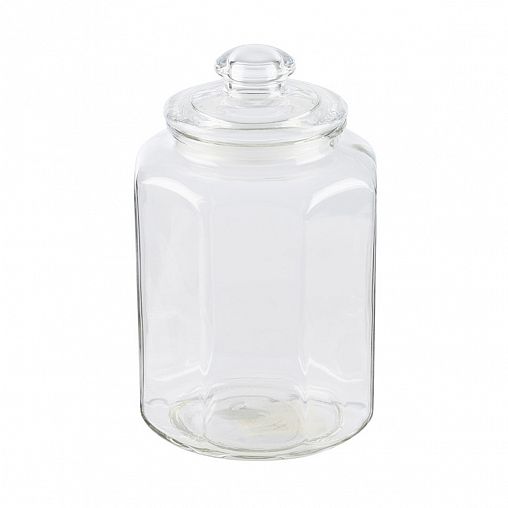 Банка для сыпучих продуктов Mallony Lattina, стеклянная, с крышкой, 3 л фото
