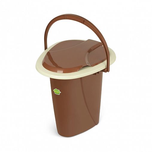 Ведро-туалет Martika Адис, 16 л, терракотовое фото