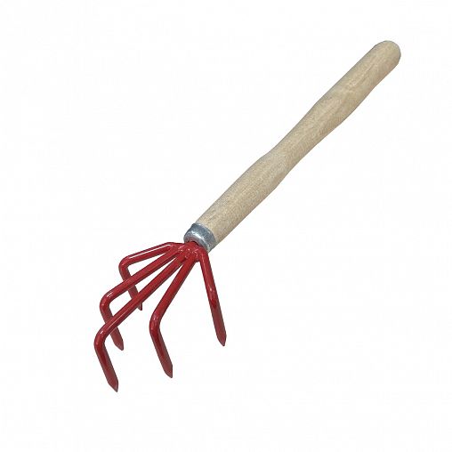 Рыхлитель, деревянная ручка, 5 зубьев фото