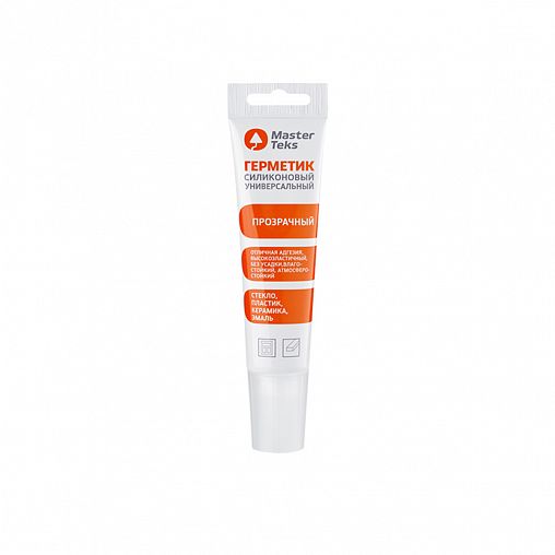 Силиконовый герметик MasterTeks Profimaster 9782175, 80 мл, прозрачный фото Силиконовый герметик MasterTeks Profimaster 9782175, 80 мл, прозрачный фото