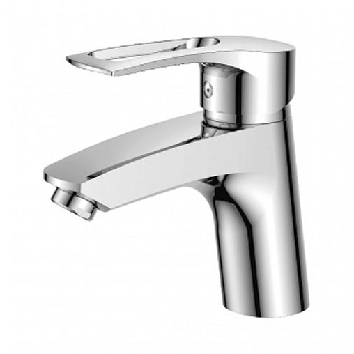 Смеситель для раковины с коротким изливом Rossinka T40-11, однорычажный, хром фото