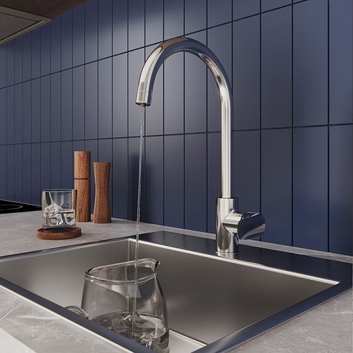 Смеситель для кухни Milardo Rora, с подключением к фильтру, хром фото