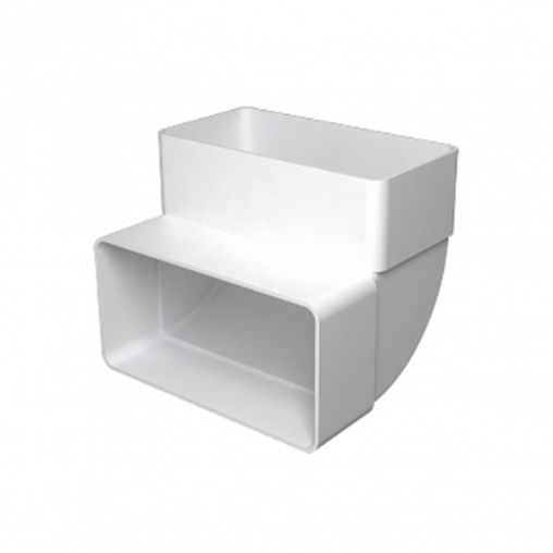 Колено вертикальное Era 511КВП, 90°, 55 x 110 мм пластик фото