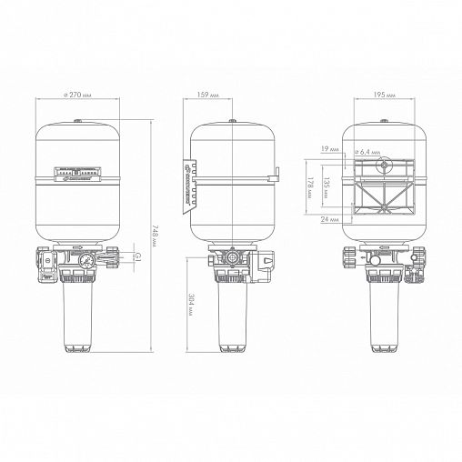 Автоматическая система водоснабжения Джилекс КРАБ 24, Slim Line 10", 24 л фото