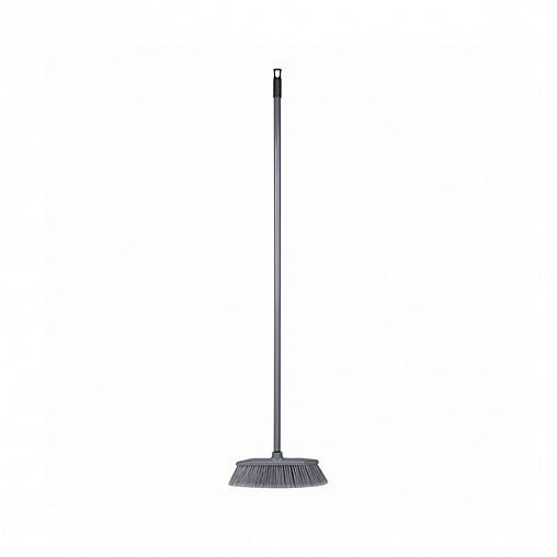 Щетка для пола Econova, узкая, с черенком 120 см, серая фото